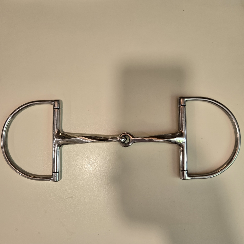 JP Korsteel Stainless Steel Hunter Dee Ring Snaffle Bit 5 1/2 Inches